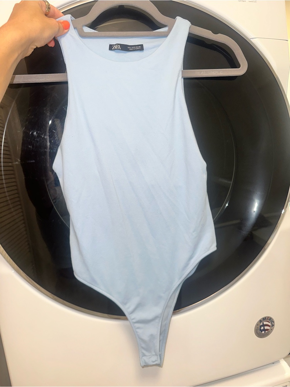 ZARA Light Blue Kids One-Piece Bodysuit